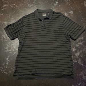 Short sleeve polo, quick-dri, black and gray